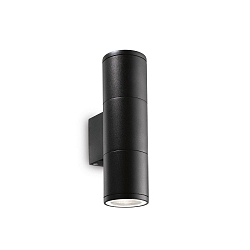 Udendørslampe GUN AP2 SMALL Væglampe, 2-flammer, GU10, 35W, sort