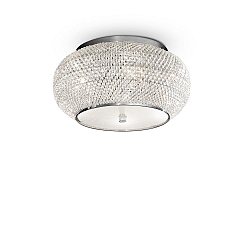 Loftlampe PASHA PL6 6-flammer E14 IP20, chrom 