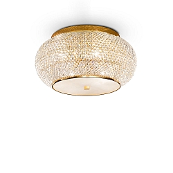 Loftlampe PASHA PL6 6-flammer E14 IP20, guld 