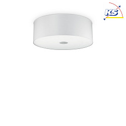 Ceiling luminaire WOODY PL4, 4 flames, E27, white
