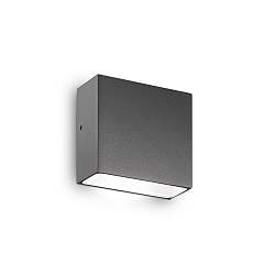 Udendørs wall luminaire TETRIS-1 G9 IP44, antracit, mat, pulverlakeret, gennemsigtig