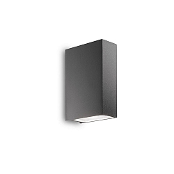 Udendørs wall luminaire TETRIS-2 G9 IP44, antracit, mat, pulverlakeret, gennemsigtig