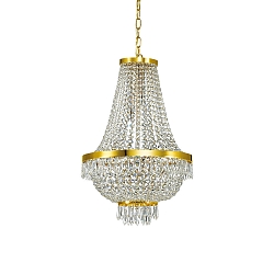 Lysekrone CAESAR SP9, 9-flammer, G9, 40W, guld