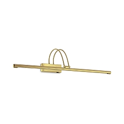 Spejllampe BOW svingbar, med afbryder IP20, messing b�rstet