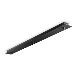 Loftroset til Pendellamper, 3 gange, lang, sort