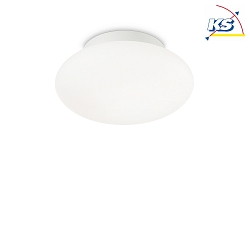 Væg- og Loftlampe BUBBLE E27 IP44, hvid mat