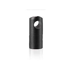 holder SUPPORTO CAVO 15X30 med aflastning, lukket, sort