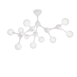 Loftlampe NODINO 9-flammer G9 IP20, hvid