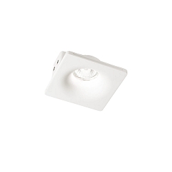 Indbygningslampe ZEPHYR D16 overmalbar GU10 IP20, hvid, overmalbar