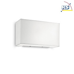 Wall luminaire HOTEL AP1, E27 max. 60W, fabric shade, without switch, white