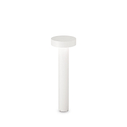 Udendørs stativlampe TESLA SMALL G9 IP44, hvid, pulverlakeret
