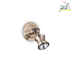 Wall / Ceiling spot BARBER, 1 flame, incl. GU10 LED 5W 3000K 400lm, adjustable