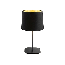 Bordlampe NORDIK E27 IP20, guld, sort mat