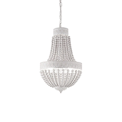 Lysekrone MONET 5-flammer E14 IP20, hvid