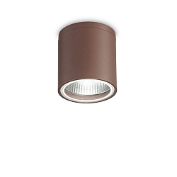 Udend�rs loftlampe GUN PL1 cylindrisk, overflademonteret version GU10 IP44, kaffebrun d�mpbar