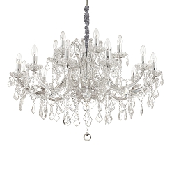 Lysekrone NAPOLEON 18-flammer E14 IP20, chrom