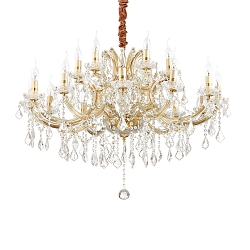 Lysekrone NAPOLEON 8-flammer E14 IP20, guld