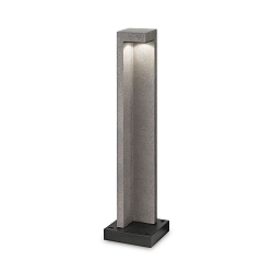 Udendørs stativlampe TITANO BIG IP55, grå, meleret, sort mat