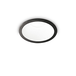 Recessed LED luminaire GAME ROUND, IP20, 11W 3000K 850lm 36�, black / white reflector