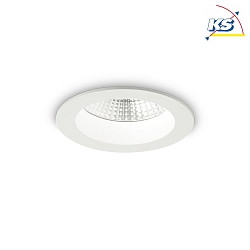 LED recessed spot BASIC ACCENT, IP44,  10.3cm, 10W 4000K 1050lm 45, matt white
