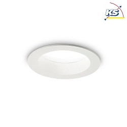 LED recessed spot BASIC WIDE, IP44,  10.3cm, 10W 3000K 1000lm 85, matt white