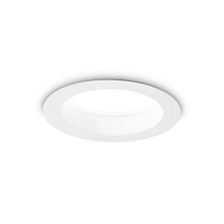 Indbygningslampe BASIC WIDE IP44, hvid mat