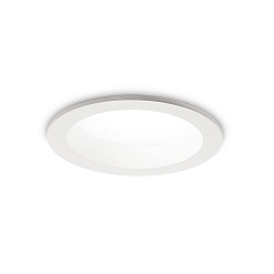 Indbygningslampe BASIC WIDE IP44, hvid mat