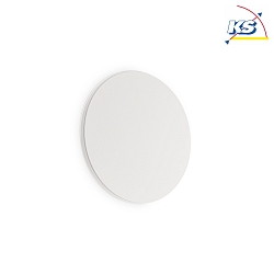 LED wall luminaire COVER ROUND,  15cm, 11W 3000K 950lm, indirect, white / opal