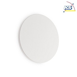 LED wall luminaire COVER ROUND,  20cm, 11W 3000K 1100lm, indirect, white / opal