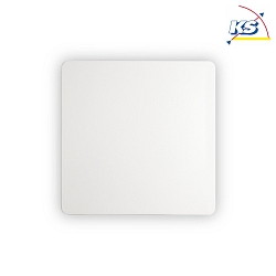 LED wall luminaire COVER SQUARE, 20 x 20cm, 9W 3000K 1100lm, indirect, white / opal