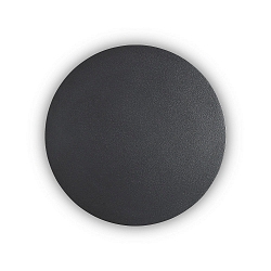 LED wall luminaire COVER ROUND, � 20cm, 11W 3000K 1100lm, indirect, black / opal