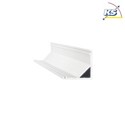 Corner profile SLOT SURFACE 11mm, incl. round cover + mounting kit, 200cm, alu