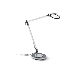 Bordlampe FUTURA med leddelt arm IP20, aluminium d�mpbar