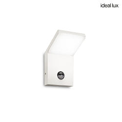 Outdoor LED wall luminaire STYLE SENSOR, IP54, with PIR sensor, 9.5W 4000K 680lm, white