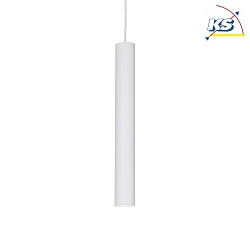 LED pendant luminaire TUBE,  6cm / H 40cm, 9W 3000K 850lm, white
