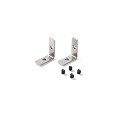 tilslutningsdel SLOT RECESSED, metal, sort