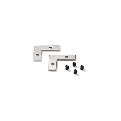 tilslutningsdel SLOT RECESSED, metal, sort
