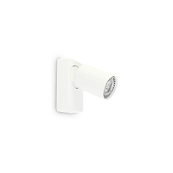 V�g- og Loftlampe RUDY 1-flamme, svingbar, drejelig GU10 IP20, hvid, pulverlakeret