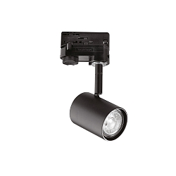 Skinne spot SPOT TRACK inkl. 3-faset adapter GU10 IP20, sort mat