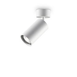 Loftlampe DYNAMITE svingbar, drejelig GU10 IP20, hvid, pulverlakeret