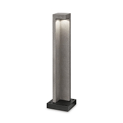 Udendørs stativlampe TITANO BIG IP55, grå, meleret, sort mat