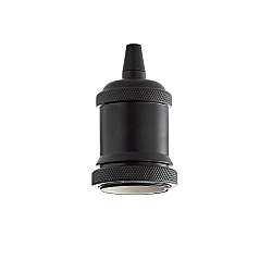 Sokkel E27 - GHIERA med adapter, sort mat