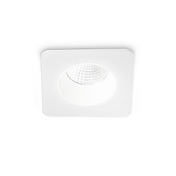 Indbygnings loftlampe ROOM-65 firkantet IP65, hvid