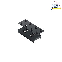 Straight connector for modular LED system ARCA, 48 Vdc, black