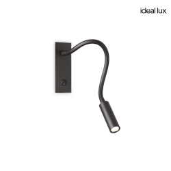 wall luminaire IO with switch, with flex arm IP20