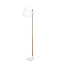 Standerlampe AXEL med afbryder, justerbar E27 IP20, hvid