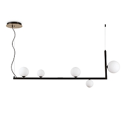Pendel BIRDS SP5 5-flammer, justerbar G9 IP20, sort mat 