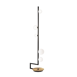 Standerlampe BIRDS PT5 5-flammer, med afbryder G9 IP20, sort mat 