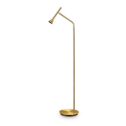 Standerlampe DIESIS svingbar, drejelig, med afbryder IP20, messing satineret 