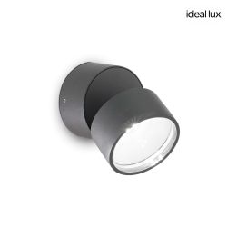 outdoor wall luminaire OMEGA round IP54, anthracite